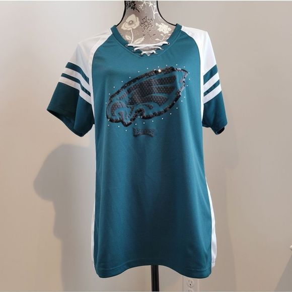 Majestic Other - Philadelphia Eagles Junior's Fitted Jersey T-Shirt